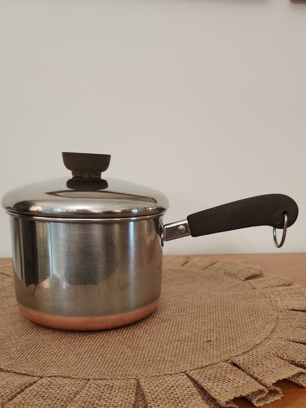 Vintage 1.5 Qt Revere Ware Saucepan